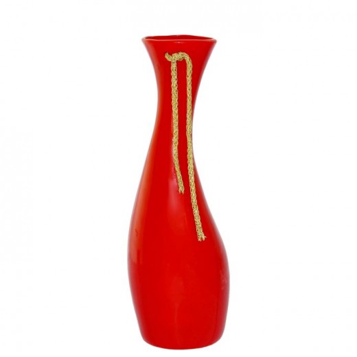 Ваза настольная (керамика), Цвет красный, Арт. 7654
