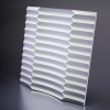 3D Панель Artpole Ruffle (600х600х50 см), Гипс, Цвет белый
