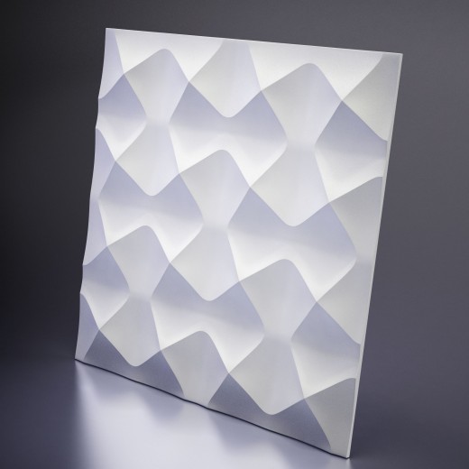 3D Панель Artpole Aura (600х600х30 см), Гипс, Цвет белый