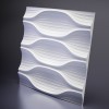 3D Панель Artpole Blade (600х600х40 см), Гипс, Цвет белый