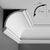 Карниз Orac decor - Luxxus (18,4х18,4х200 см), Артикул  C338