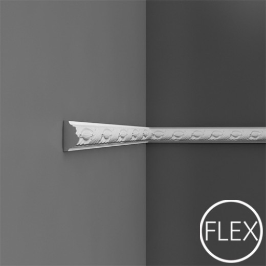 Молдинг Orac decor - Luxxus (2,4х4,9х200 см), Гибкий, Артикул  P1020F