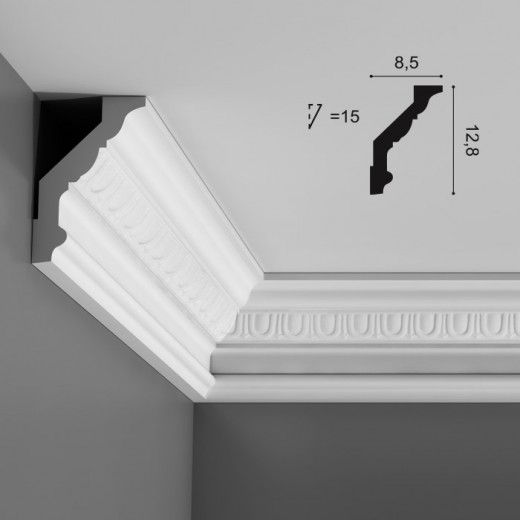 Карниз Orac decor - Luxxus (8,5х12,8х200 см), Артикул  C302