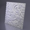 3D Панель Artpole Ex-Machina B (600х600х20 см), Гипс, Цвет белый